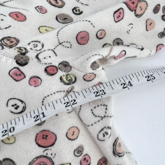Cj Banks Womens Printed sewing seamstress Button Front Cardigan White Size 1X - Picture 7 of 12